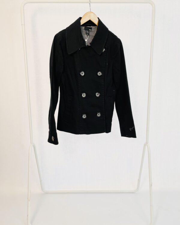Jaqueta Botões Pretos Sarja H&M - 42
