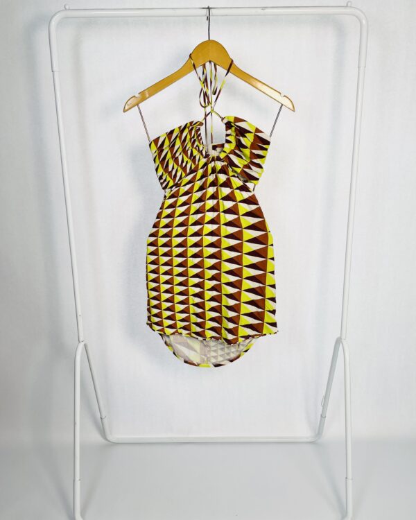 Vestido Curto Estampado OPEN -PP