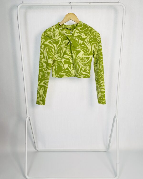 Blusa Verde Manga Longa ZARA - M