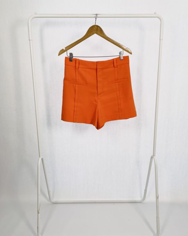 Short Alfaiataria Bolsos frente Laranja ZARA - M