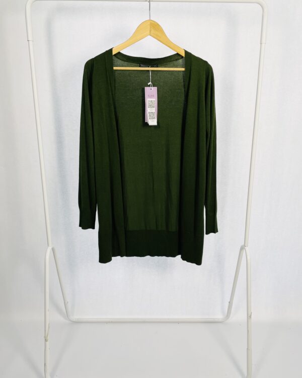 Casaco alongado verde SHOULDER - M