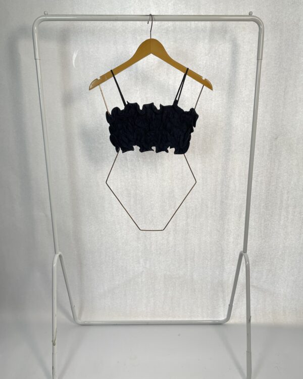 Top lastex atras ondulação flores CRIS BARROS - 36