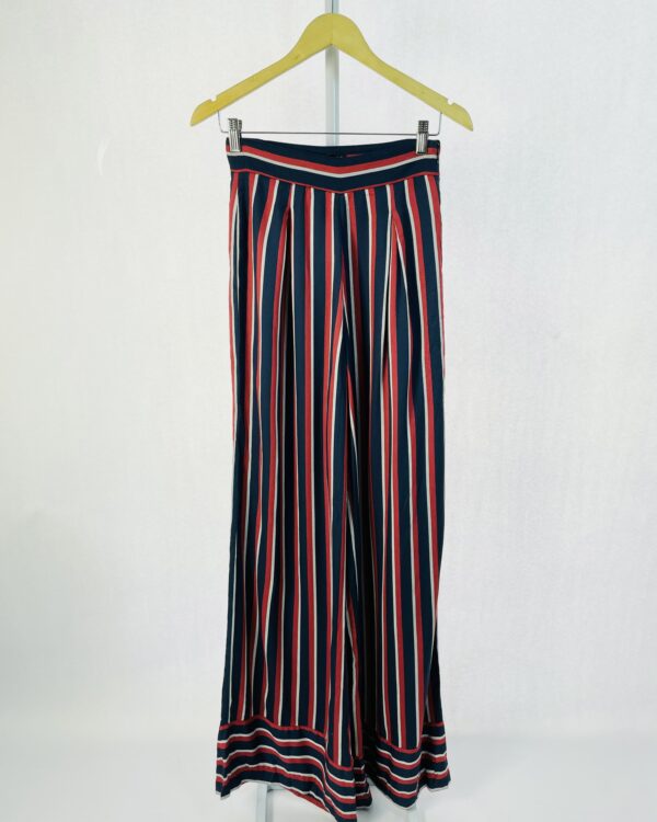 Calça pantalona listras azul e vermelha IORANE - 36