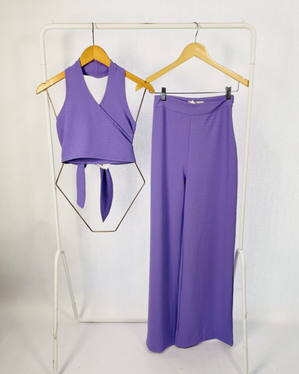 conjunto lilas calça e e top DOT CLOTHING - P