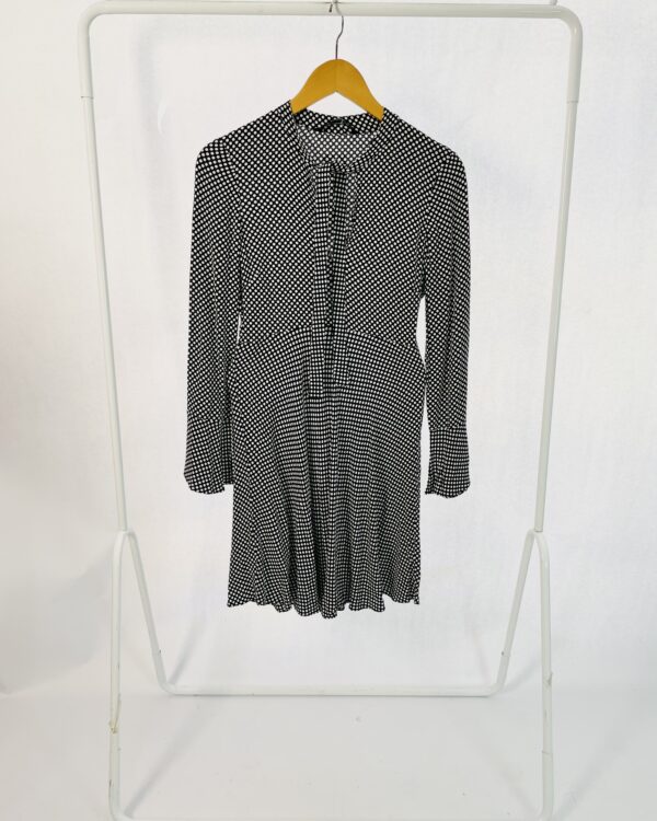 Vestido curto poa manga ZARA - P