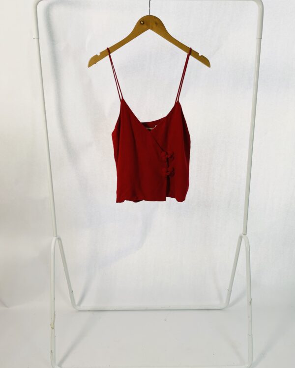 Blusa Vinho Detalhe Macrame Borboleta CRIS BARROS - 38