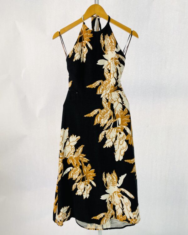 Vestido preto com estampa LEELOO - P